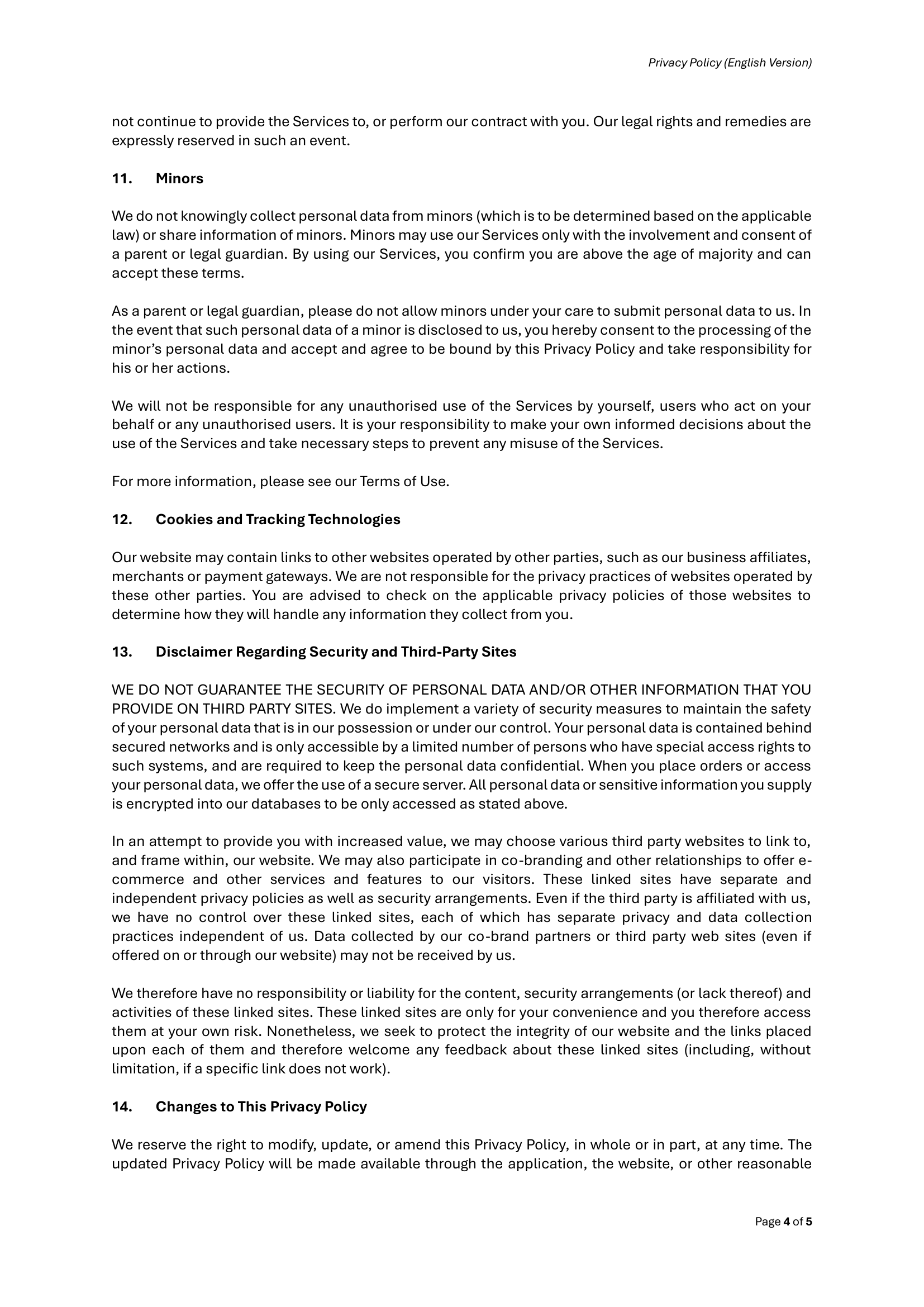 Privacy Policy English Page 4